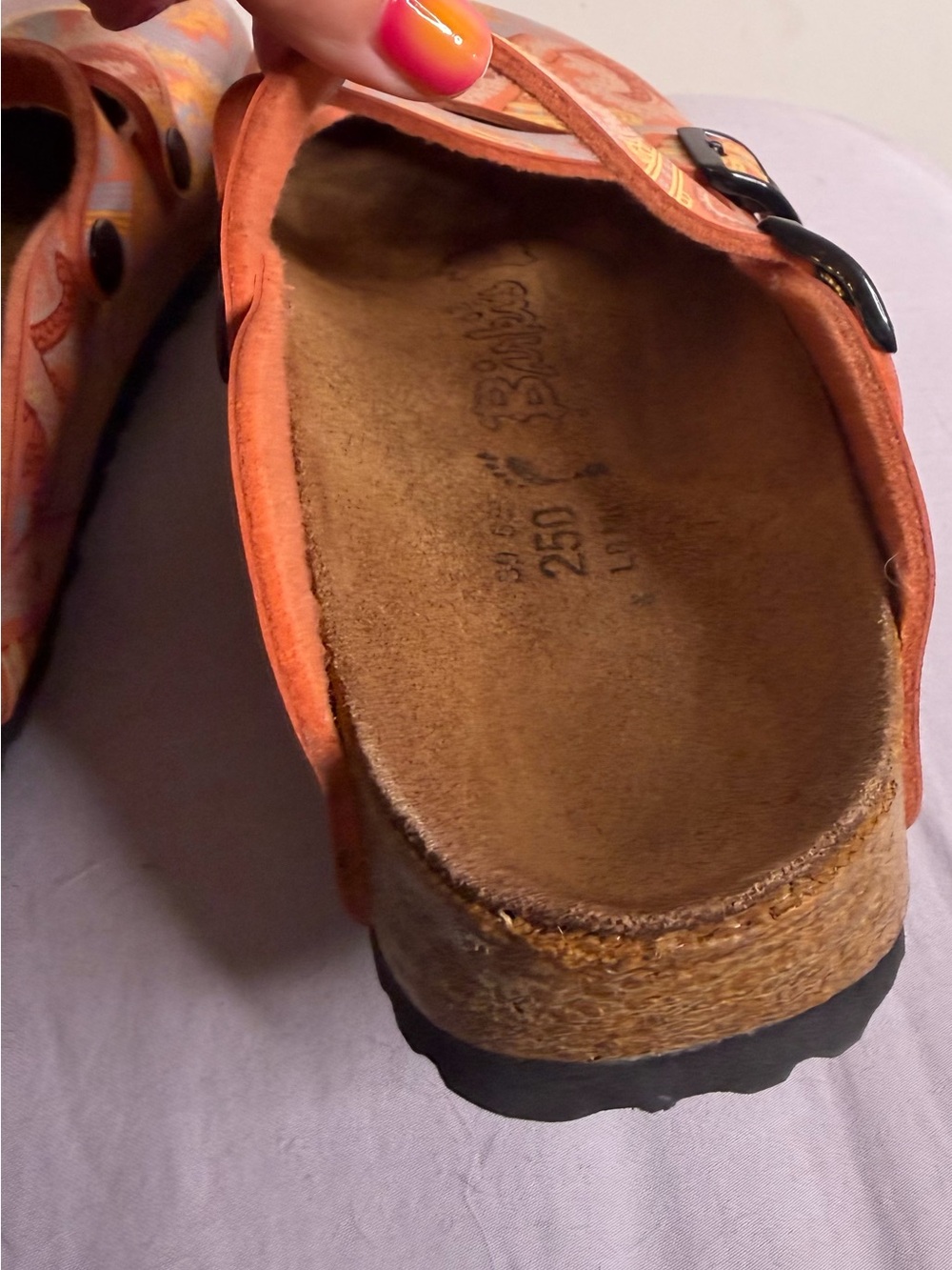 Vintage Birki’s Dorian Paisley Clogs size 39 - Picture 10 of 12